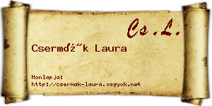 Csermák Laura névjegykártya